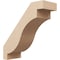 Ekena Millwork 5-inch W x 14-inch D x 14-inch H Copenhagen Rough Cedar Woodgrain TimberThane Knee Brace, Primed BRCUR05X14X14CHGRCPR - alternate 1
